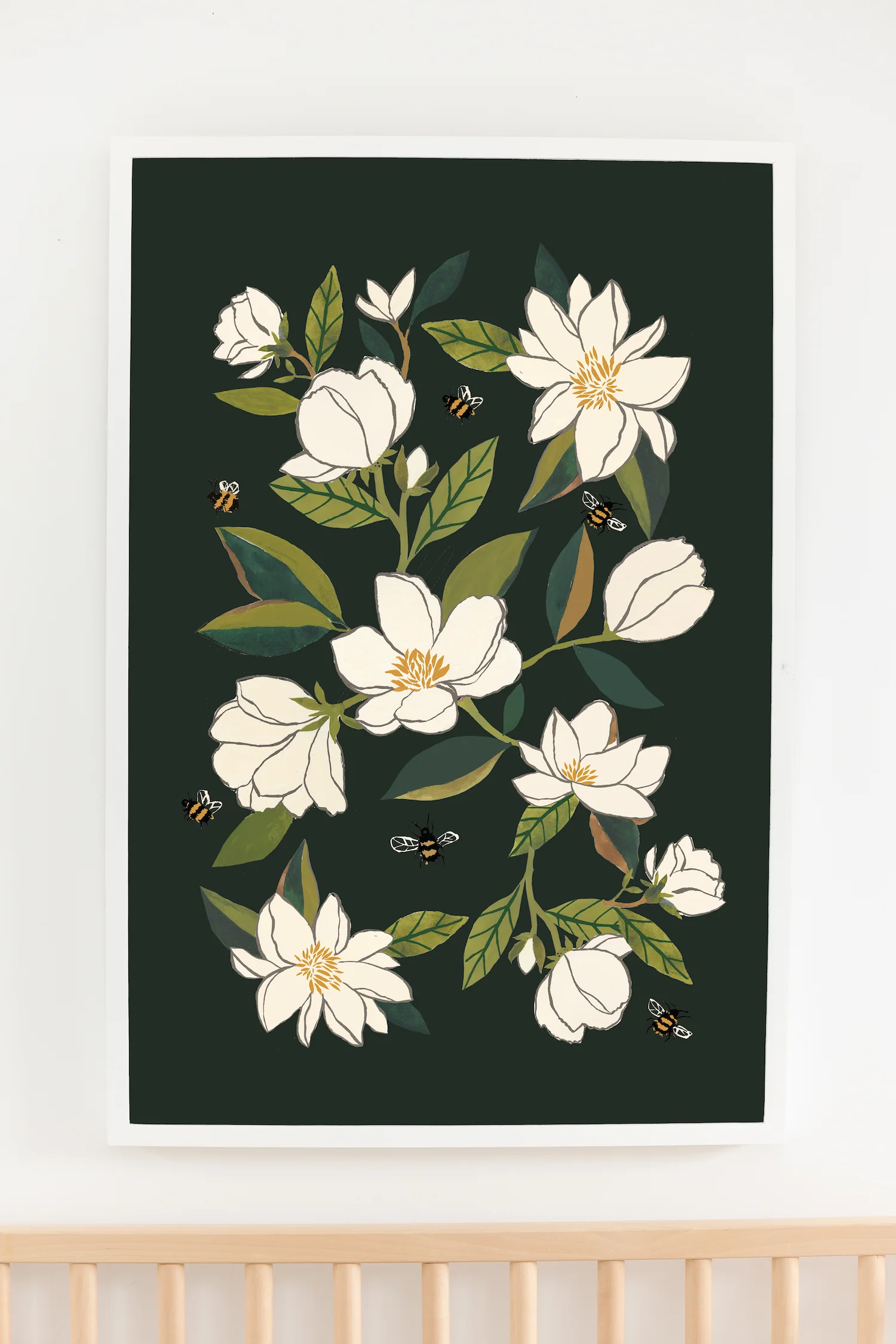 Magnolia and Bumblebees Art - Image 11