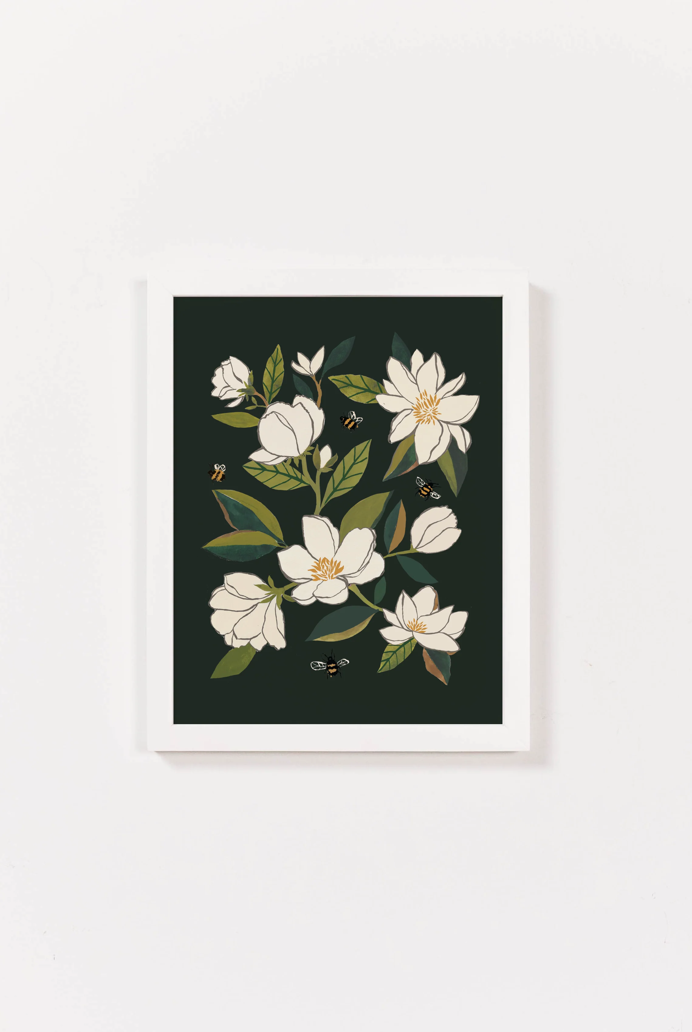 Magnolia and Bumblebees Art - Image 3