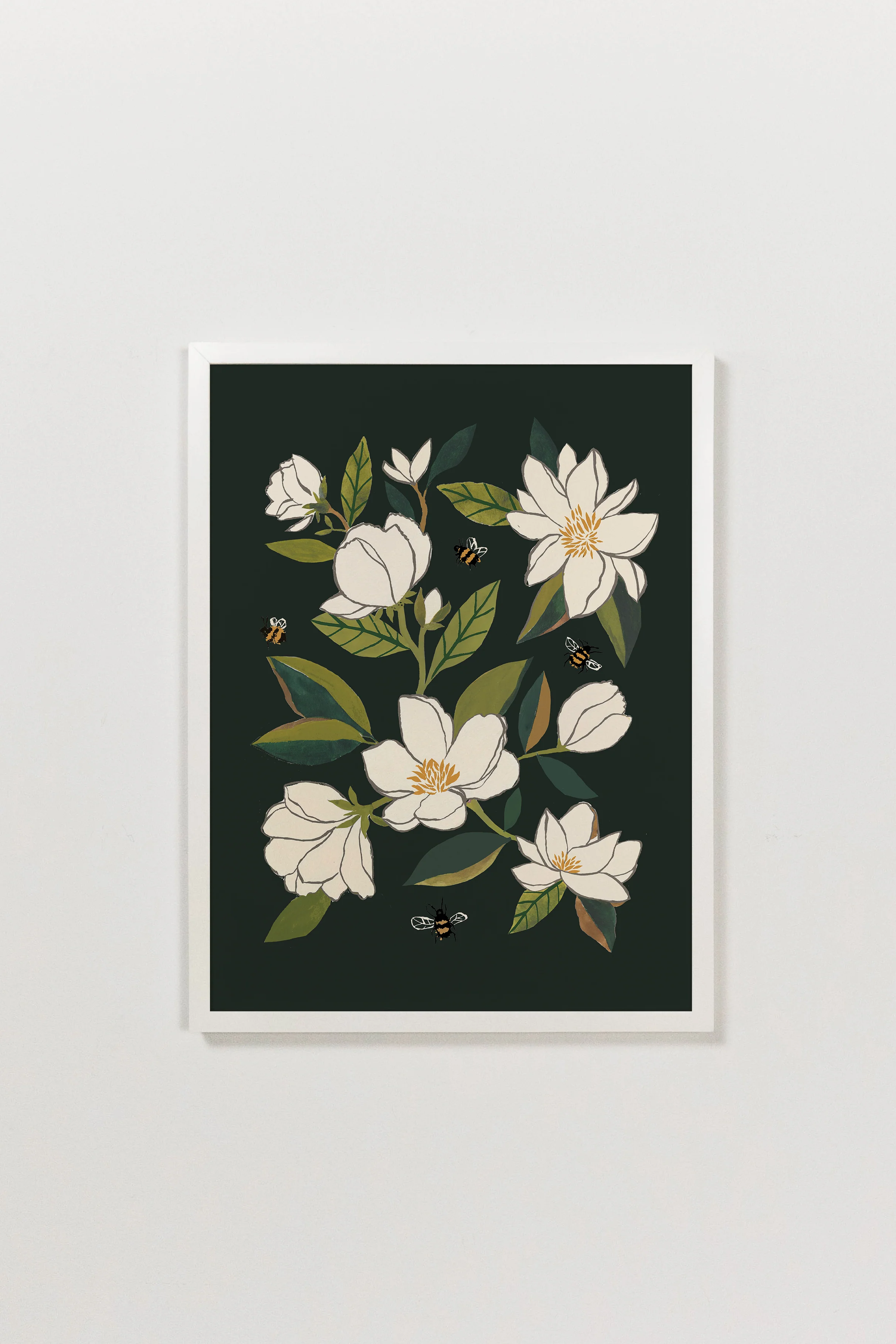 Magnolia and Bumblebees Art - Image 6
