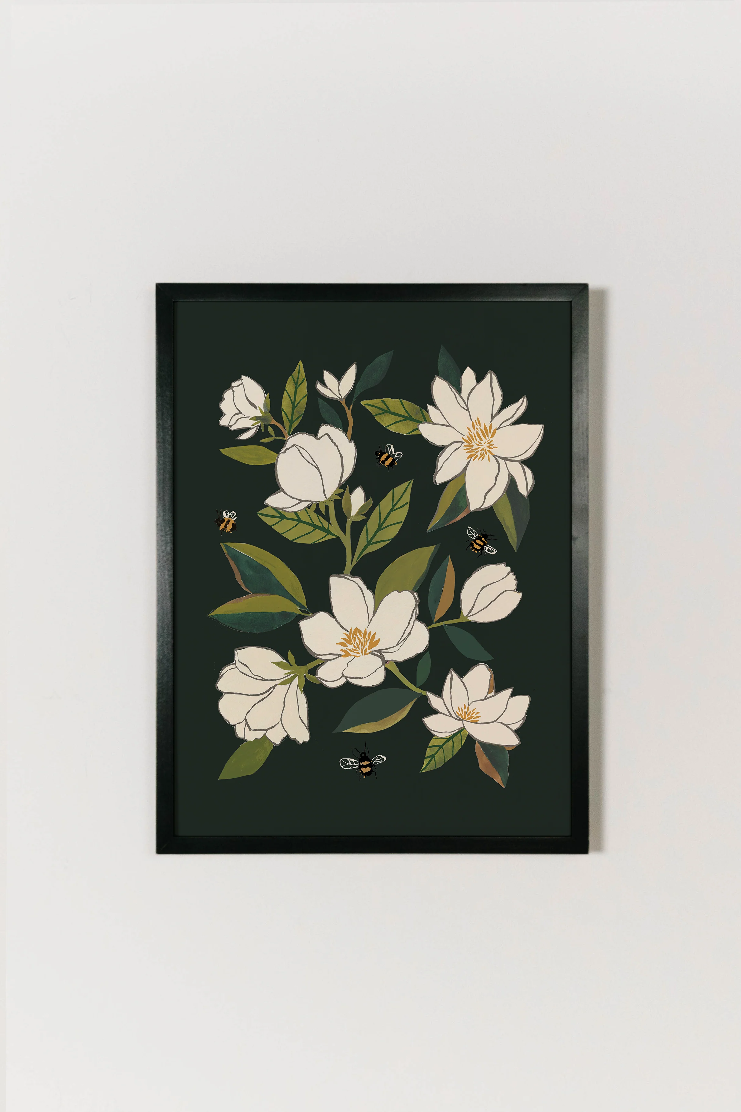 Magnolia and Bumblebees Art - Image 7