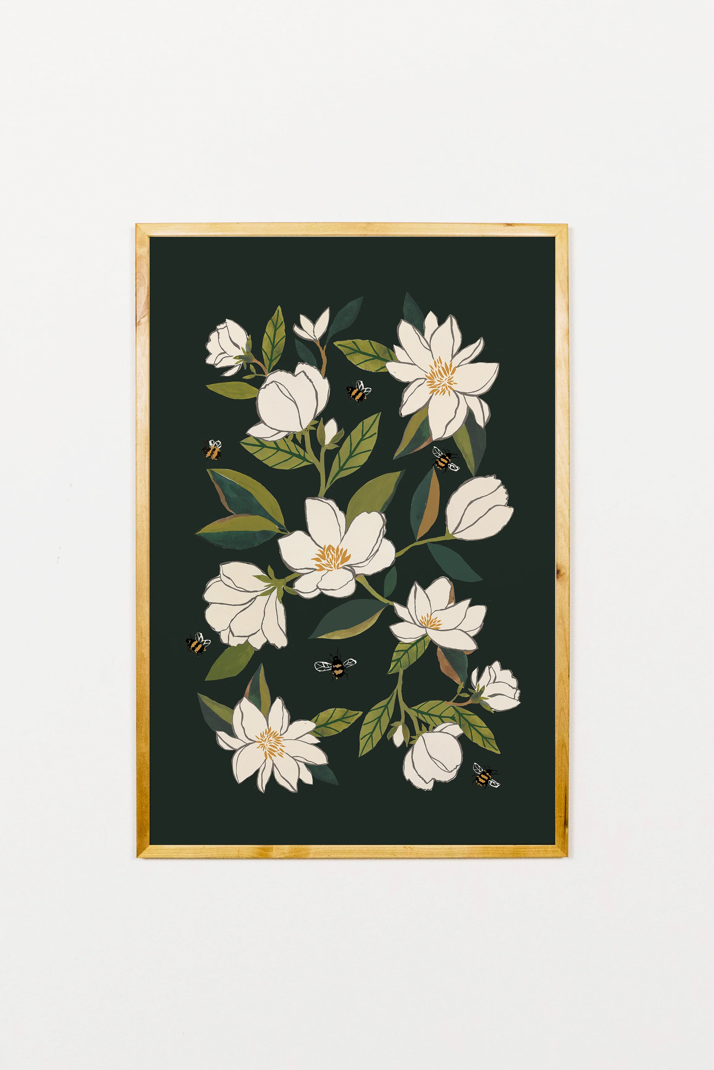 Magnolia and Bumblebees Art - Image 8