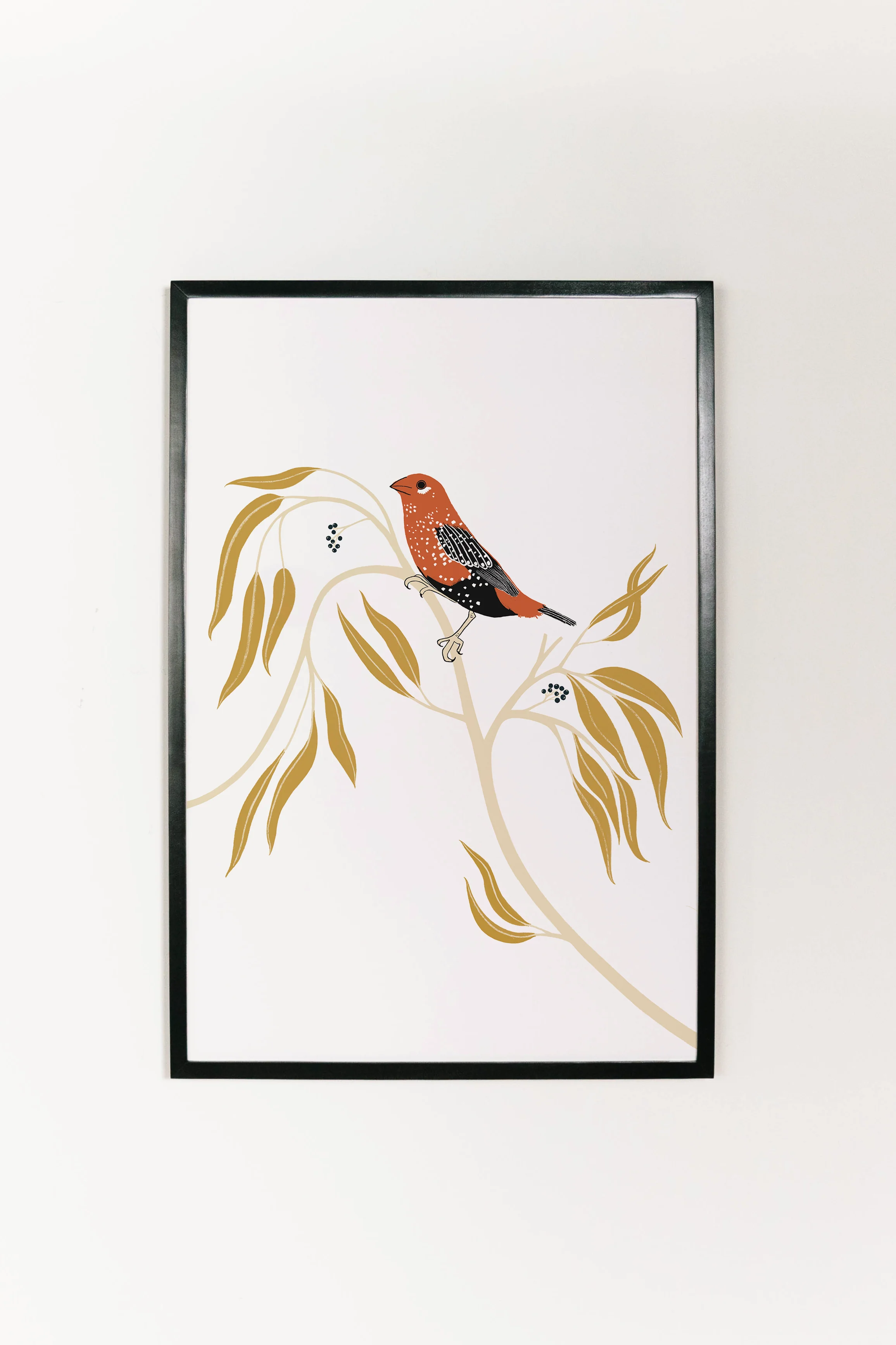 Strawberry Finch Art - Image 3